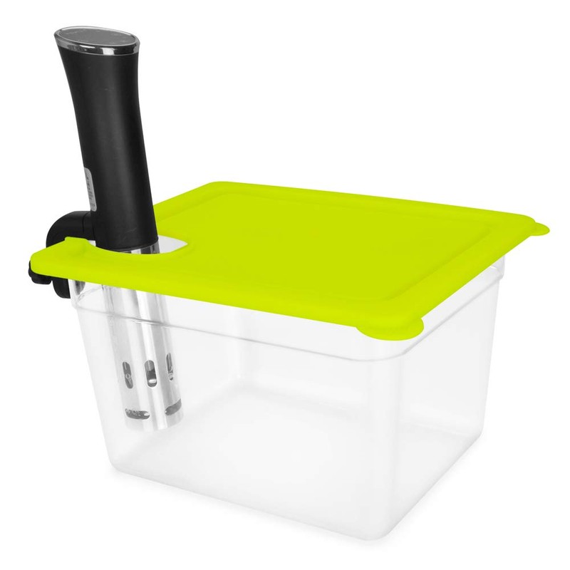EVERIE Sous Vide Container with Universal Silicone Lid Compatible with
