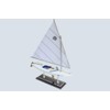 LK Scale Models Wooden Sunfish Model Race with Window Sailboat