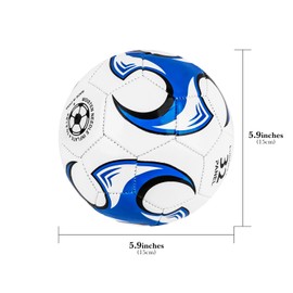 Linkidea Size 2 Soccer Ball for Skill Training, Mini Soccer Ball for Kids, Midi Soccer Ball (Blue)