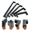 ANSIEDIO 2 Pack Black Stainless Steel Cupboard Handles - 160mm