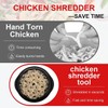 Generic Chicken Breast Shredder Tool, Twist with Brush and Fork,