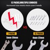 Biqing 12 Piece Spanner Set, 2mm Ultra Thin Open End
