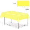 POPOYU 2Pcs 137 * 274cm Yellow Table Cloth Table Covers,Easter