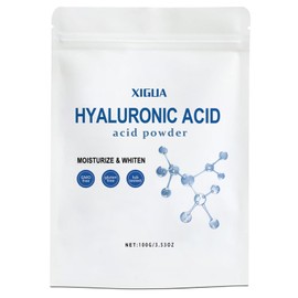 Hyaluronic Acid Powder, Hyaluronic Acid Powder for Face, Water-Soluble HA for Face Serum, Skin Hydration and Moisture Support, Wake Nature Perfection, 100g (3.52oz)