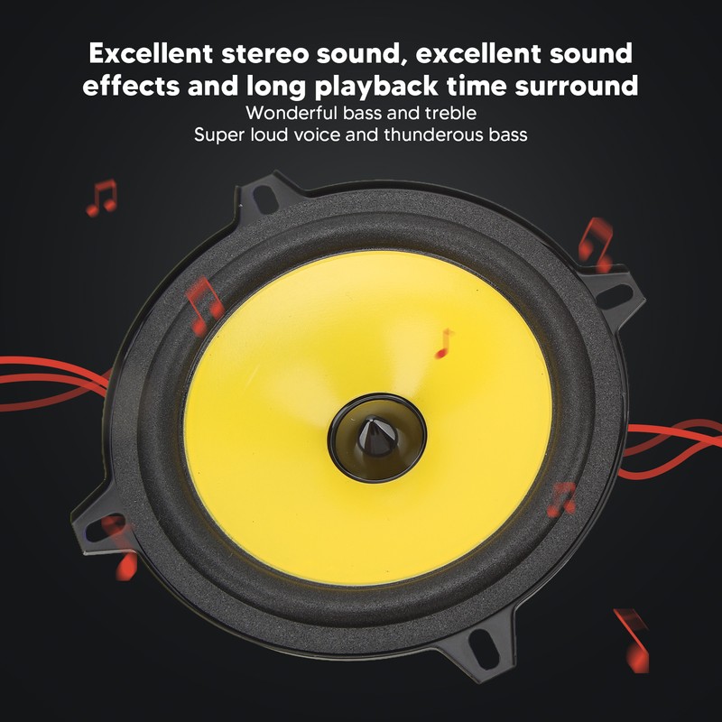 2pcs 4 Way Car Speaker Speaker 5 Inches Stereo Loudspeaker