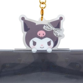 Sanrio 205265 Sanrio Keychain, Kuromi-chan Kuromi 2.8 x 5.3 x 0.4 inches (7 x 13.5 x 1 cm), Character