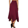 DJT Women's Vintage Elastic Waist Gypsy Irregular Jersey Long Skirt