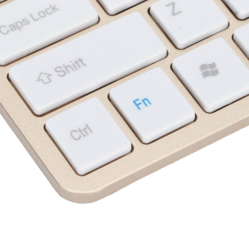 Keyboard Mouse Combo Wireless 2.4G USB Ultraslim Portable Ergonomic Wearproof