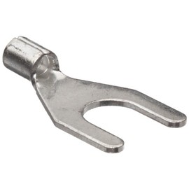 Morris Products 11530 Spade Terminal, Non Insulated, 16-14 Wire Size, 1/4" Stud Size (Pack of 100)