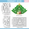 GLOBLELAND 3D Cutting Dies for Foldable Christmas Tree Display Cards