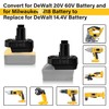 YUHDWRE Step Down Adapter for Dewalt 20V to 12V/14.4V, DM20DC12