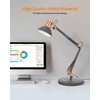 LEPOWER Eye-Caring Reading Metal Lamp for Bedroom, Adjustable Goose Neck