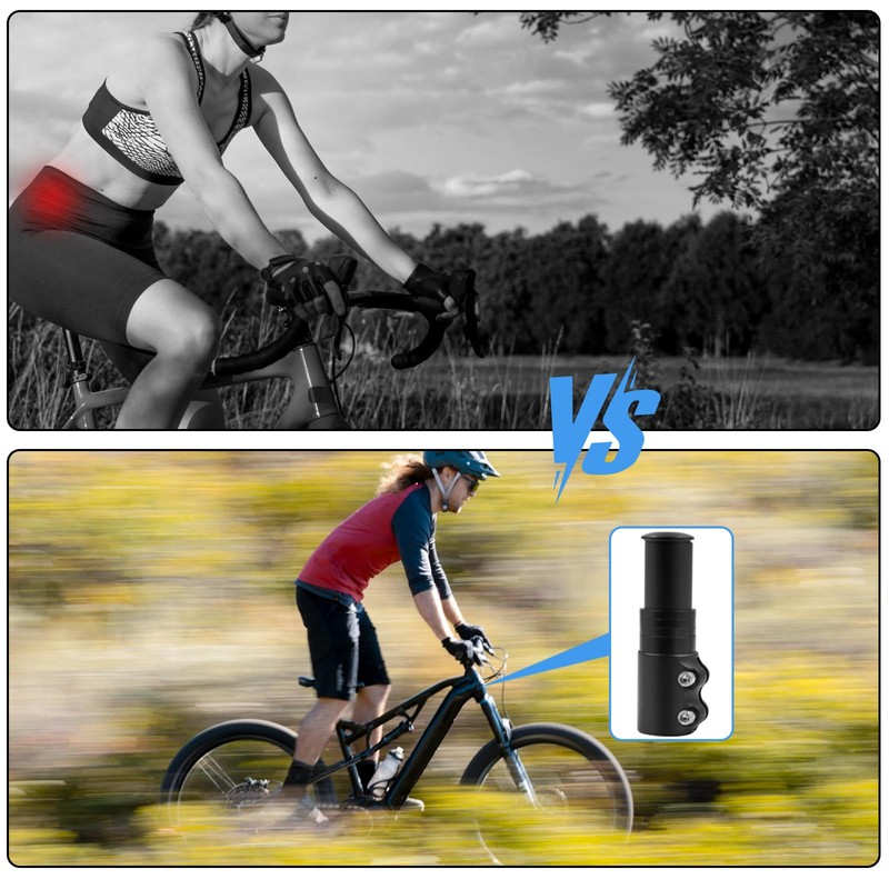 Cfcyhla Bicycle Handlebar Riser 13 cm Bicycle Stem Height Adapter