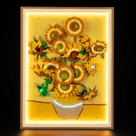 YEABRICKS - Luz LED para 31215 Art Vincent van Gogh - Modelo de bloques de construcción de girasoles (juego de construcción no incluido)