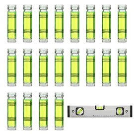 Mini Spirit Level 50 Pieces Mini Horizontal Ruler Level Small Bubble Level High Precision Level (Light Green)