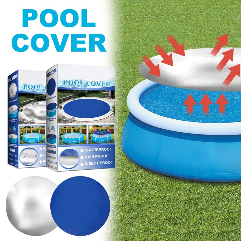 Round Swimming Pool Dust Cover Solar Heating Protector Dust Proof
