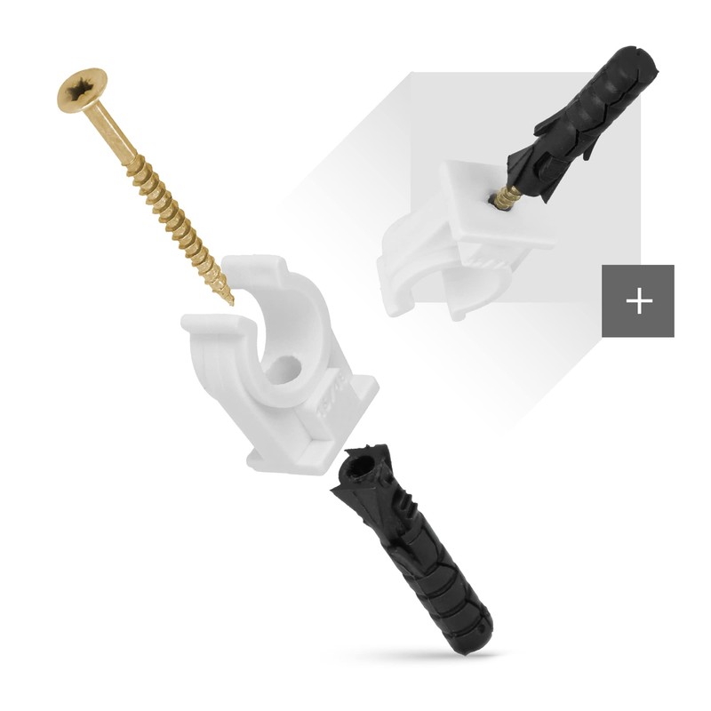 Plastic Pipe Clamp Pipe Clamp Dowel Safe Pipes Safe Installation