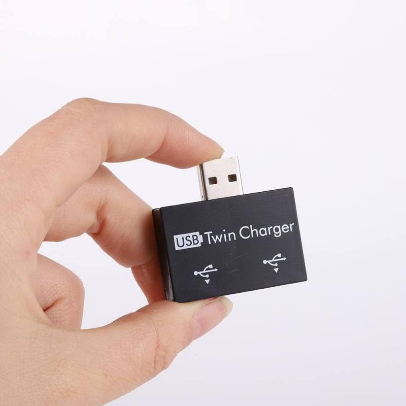 BUBUCAM Mini USB Hub 2 Ports USB 2.0 Splitter Charger