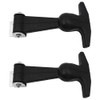 Tiardey 2pcs Elastic Stainless Steel Rubber Hood Catch Flexible T-Handle