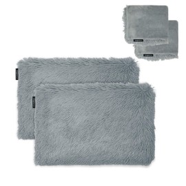 Imaginarium Memory Foam Pillows 2 Pack with Four Huggy Comfort Covers Gray