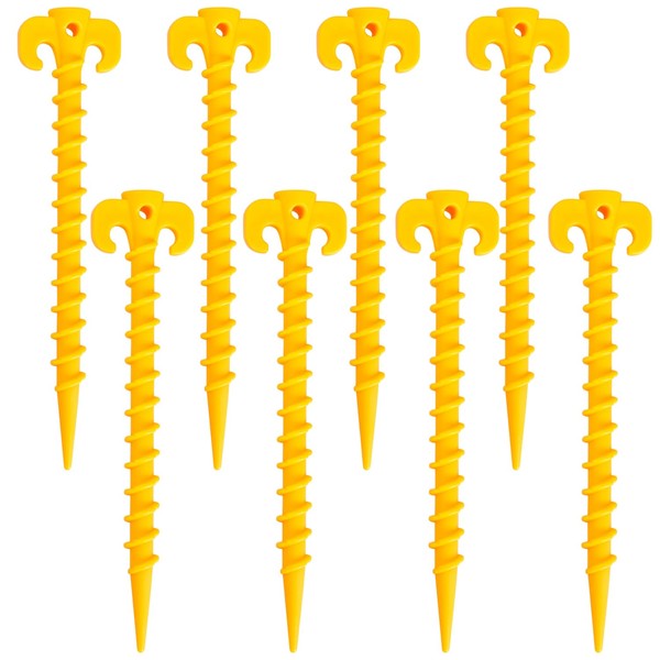 8 Pack Plastic Tent Pegs Tent StakesTent Pegs Heavy Duty