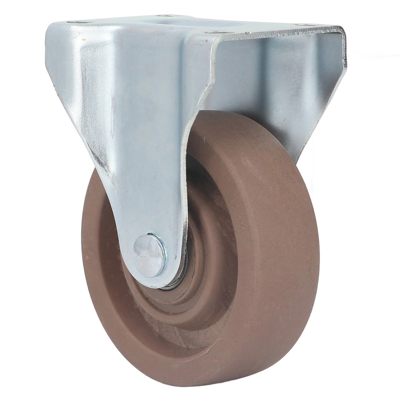 Nylon Caster 4in Fixed Plate Caster Wheel Heat Resistant for