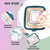 SJENG 5pcs 5 Sizes Plastic Embroidery Hoops, Rectangular Cross Stitch