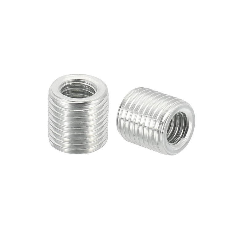 sourcing map Thread Reducing Nuts Insert M10 x 1mm Male