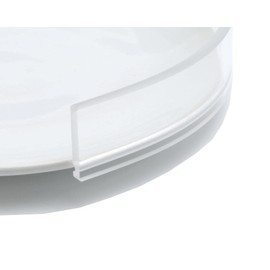 FabaCare Plate Edge Raiser, Plate Edge Raiser, Special Harness, Edge Raiser, Eating Aid, Senior Aid, Transparent, Diameter 21.5 - 25 cm