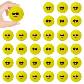 Regerly Table Tennis Balls, 30 Pieces Fun Balls Training Ping Pong Balls Mixed Colours Table Tennis Balls Set for the Amusement Park Launch Machine Happy Withdrawn Amount for Table Tennis (2)