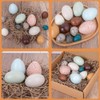 12PCS Portable Wood Simulation Eggs DIY Easter Egg for Home