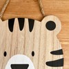 Darthome Hanging Tiger Head Plaque Wooden Childrens Bedroom Safari Animal