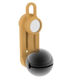 TOKYO BELL OUTDOOR Clip Bell, Lightweight, Compact, One-Touch Noise Reducing, Trail Running (Coyote)