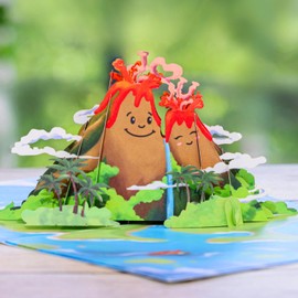 UNIPOP I Lava You Pop Up Card, Happy Anniversary Card for Wife, Valentine’s Day Card, 1st Paper Anniversary Card, Wedding Anniversary Card for Husband