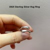 QEPOL Hug Ring, 925 Sterling Silver Hug Ring Adjustable Hand
