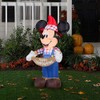 Mickey Mouse Thanksgiving Inflatable 3.8 Foot Scarecrow Yard Decoration