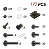 JNNJ 177 Pieces Screw Set Motorcycle Fairing Screws Kit, Motorcycle