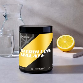 Neosupps L-Citrulline Malate 2:1 Powder 500 g, Vegan Amino Acid Supplement for Sports & Training, No Additives, Tasteless & Soluble, Tested Quality, 100 Servings
