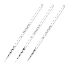 HappyHome Nail Brush Extra Fine Nail Brush Liner Brush 3pcs Nail Pen Nail Art Gel Nail