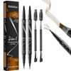 Eyebrow Pencil, Waterproof, 2-in-1 Dual-Ended Microblading Eyebrow Pencil, 3D Eyebrow