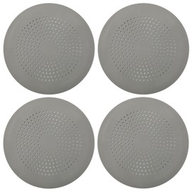 Drain Hair Catcher Durable Silicone Hair Stopper Shower Drain Covers Easy to Install and Clean Suit for Bathroom Bathtub and Kitchen (New Grey 4Pack)