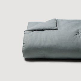 JAJU [JAJU] Soft Microfiber Peach Skin Quilted Comforter_SS_Blue Gray