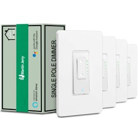 TASMOTA Smart Dimmer Switch by Martin Jerry | ESP8266, Smart Light Switch That work with Home Assistant | 2.4G WiFi Smart Home Devices and Needs Neutral Wires, 4-pack