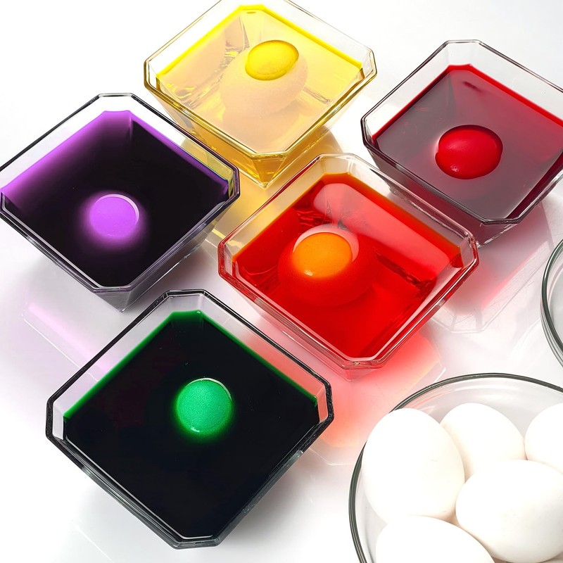 com-four® 25 x Egg Colours Strong - Easy Cold Dye