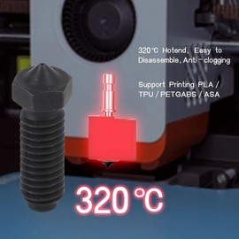 Asixxsix 10 Pcs Hardened Steel Nozzle, 0.4mm / 0.2mm Barss Nozzles Kit for 3D Printer Accessories Extruder Hotend for Anycubic Kobra 3, Kobra 3 Combo, Kobra S1, Kobra S1 Combo (0.4mm)