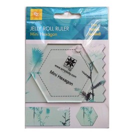 EZQuilting Simplicity Jelly Roll Ruler - Mini Acrylic Template (Mini Hexagon)