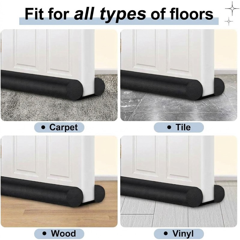 36-Inch Adjustable Door Draft Stopper & Breeze Blocker – Soft