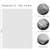 100 fundas de plástico transparente para documento protectores transparentes de