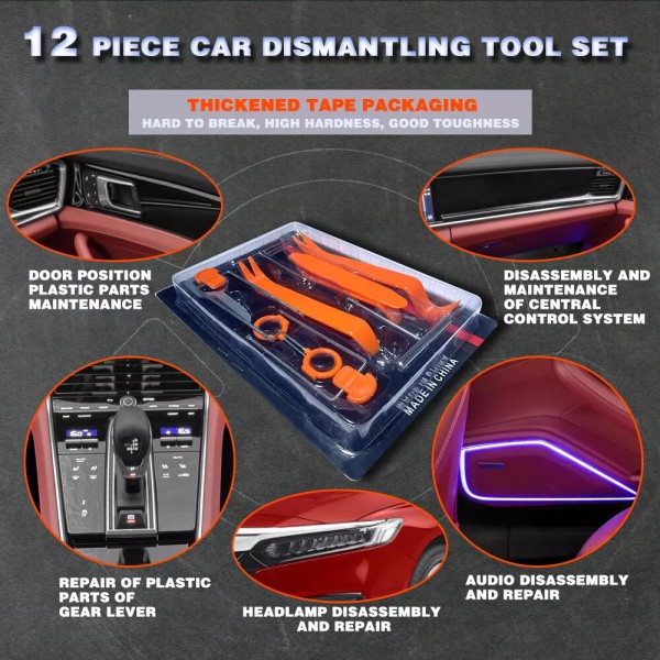 Atoksouk 12PCs Plastic Tools set Fit Grand Cherokee Pry Panel