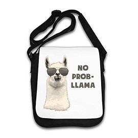 No Problem Llama Funny Chill Sunglasses Animal Art Schultertasche